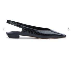 Tony Bianco Akita Black Crinkle Slingback